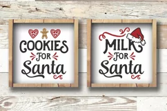 Milk & Cookies for Santa | Christmas Signs svg Product Image 1