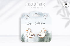 Cute Duck Stud Earrings | Animal Studs Product Image 1