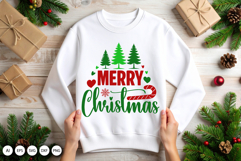 Merry Christmas SVG - Classic Holiday Greeting Design Product Image 4