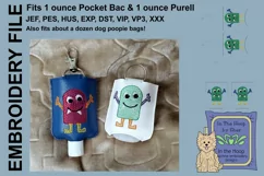 ITH Boy Monster Hand Sanitizer Holder - Key Fob or Bag Tag Product Image 1