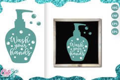 wash your hands SVG for craftters Product Image 1