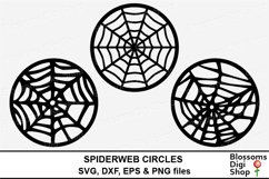 Spiderweb Circles Cut Files Product Image 1