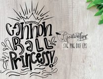 Instant Download- Cannon Ball Princess-SVG PNG DXF EPS Product Image 2