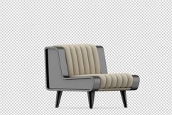 Isometric Arm Chair 3D isolated render Product Image 1
