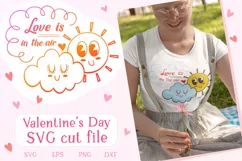 Love is in the air - Valentine SVG cut file Product Image 1