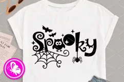 Spooky svg png jpg eps dxf Halloween decor Ghost Spider web Product Image 2