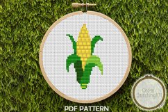 Sweet Corn Cross Stitch Pattern - Instant Downlod PDF Product Image 1