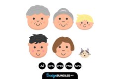 Family Face Cartoons Product Image 1