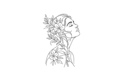 Botanical Female Portrait Product Image 1