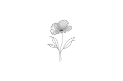 Minimalist Line Flower Product Image 1