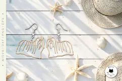 Maltese Dog Earrings Laser Cut File | Laser Jewelry Product Image 2