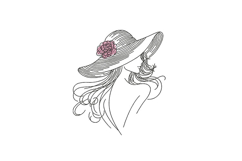 Summer Woman Line Art Product Image 1