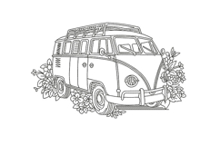 Vintage Camper Van Product Image 1
