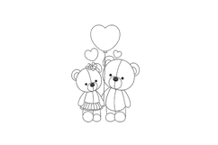 Bears Couple Valentines Product Image 1