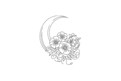 Crescent Moon Floral Product Image 1