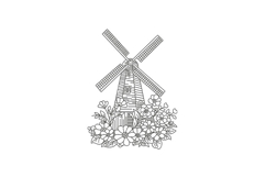Dutch Windmill Floral Product Image 1
