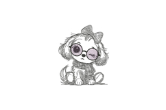 Puppy with Glasses Product Image 1