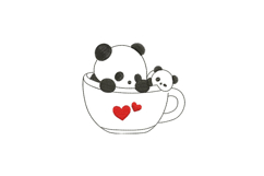 Panda in Cup Product Image 1