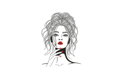 Fashion Woman Sketch Product Image 1