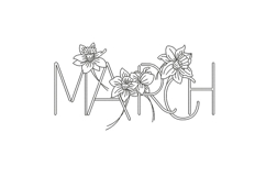 March Birth Flower Product Image 1