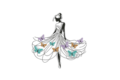 Elegant Butterfly Dress Woman Product Image 1