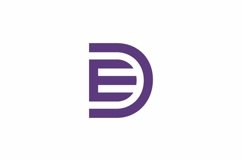 DE ED logo design vector template Product Image 1