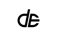 DE Logo Design. DE Product Image 1