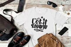 Let it Snow Christmas SVG I Holiday Cut Files Product Image 2
