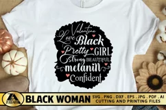 Black Girl SVG Valentine Subway Art SVG Black Woman SVG Product Image 4