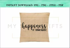 Happiness Is Homemade Farmhouse SVG Design Product Image 2