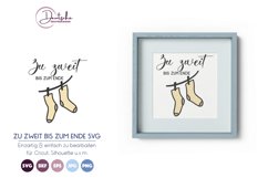 Socken SVG | Zu zweit bis zum Ende SVG Product Image 1