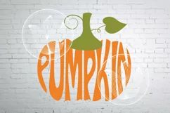 Pumpkin SVG Word Art Product Image 1