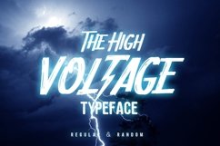 Web Font HIGH VOLTAGE Typeface Product Image 1