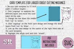 New baby card insert design| Paper cutting | Cricut Joy svg Product Image 8