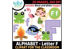 Big Alphabet Letter Clipart Bundle - Lime and Kiwi Designs Product Image 12