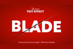 Blade Sliced Editable Illustrator Text Effect Product Image 1