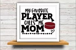 Hockey SVG DXF JPEG Silhouette Cameo Cricut Fav player mom Product Image 2