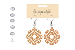 Earrings Template SVG Product Image 1