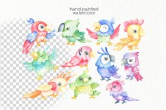 Watercolor Parrot Clipart - PNG Files Product Image 2