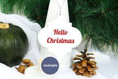 Arabesque Ornament Holiday Mockup, Sublimation Ornament PSD Product Image 3