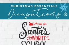 Christmas School Secretary svg -Santa's favorite Secretary Product Image 4