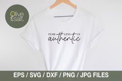 fearless svg, authentic svg. inspirational svg Product Image 2