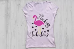 Flocking Fabulous SVG, Flamingo Svg, Beach Svg, Tropical Svg Product Image 3
