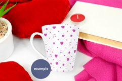 Latte Mug Mockup Valentine's Day PSD & JPG full wrap mockup Product Image 4