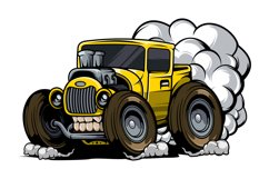 Hotrod with exhaust fumes Product Image 1