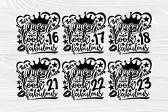 Birthday Queen SVG, 16th to 35th Birthday Girl Svg, Shirts Product Image 4