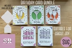 Birthday card insert bundle | Paper cutting | Cricut Joy svg Product Image 1