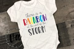 There is a Rainbow at the end of the Storm SVG Product Image 1