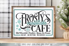 Frosty's Snowflake Cafe SVG | Christmas SVG | Snowflakes SVG Product Image 1