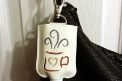 ITH Artful Hot Drinks Hand Sanitizer Holder- Snap Tab 5x7 Product Image 3